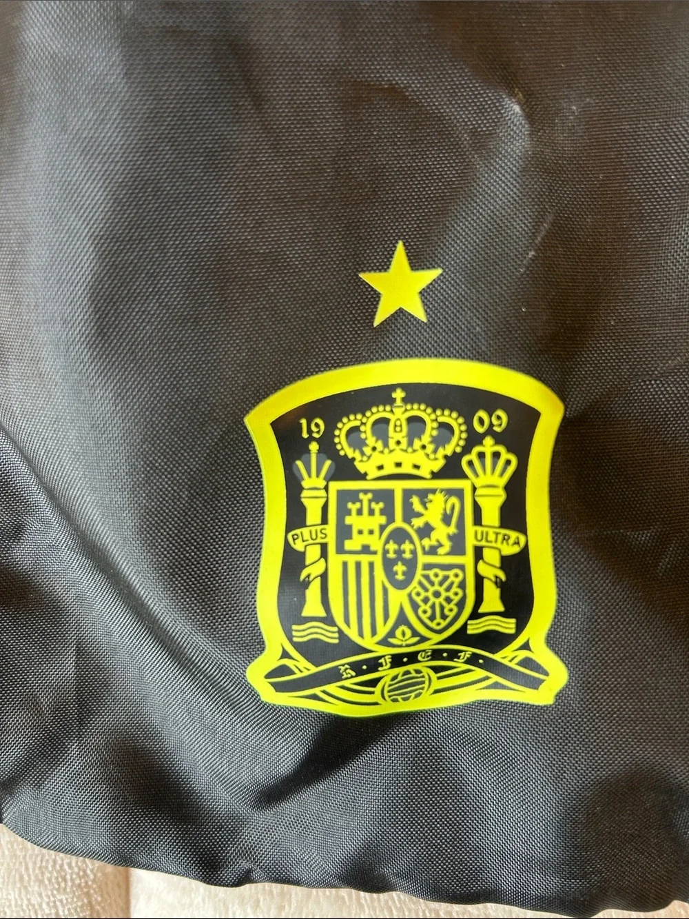 Adidas Men's Spain Crest Black Drawstring Gym Sack